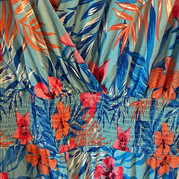 Lascana by Venus size 18 floral comfortable wide leg jumpsuit - Picture 5 of 9